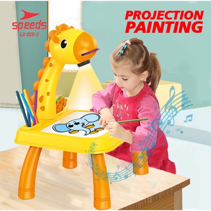 

SPEEDS Meja Gambar Anak Proyektor Meja Belajar Proyektor Anak 025-3