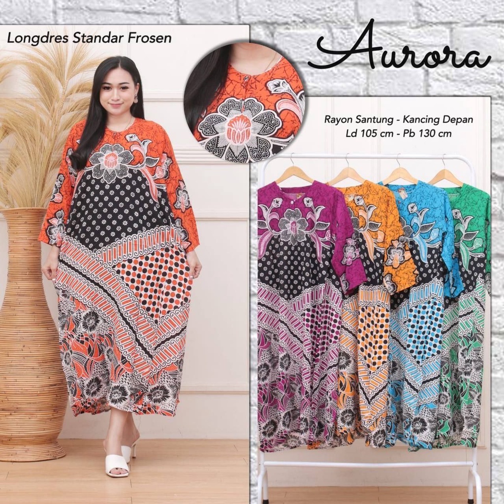 Daster Longdress Panjang Busui Bumil Bahan Rayon Murah Kekinian Semata Kaki