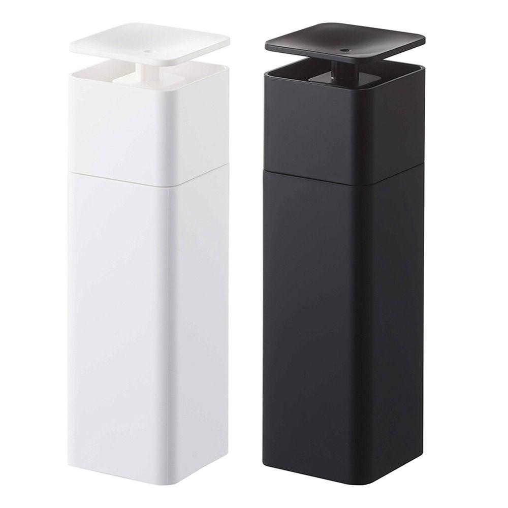 [Elegan] Dispenser Sabun 400ml Hitam Portable Reusable Menekan Botol Shampo Anti Bocor
