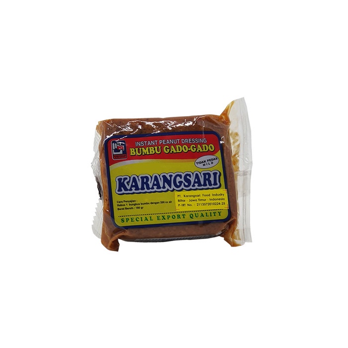 

Karangsari Bumbu Gado - Gado Tidak Pedas / Peanut Dressing 200 GR