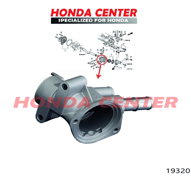 rumah cover house thermostat honda civic genio estilo 1992 1993 1994 1995