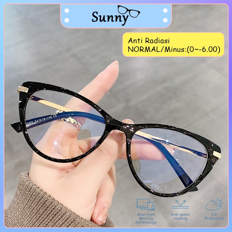 Frame Kacamata Anti Blueray Radiasi Minus Wanita Pria Cowok -1/-1.5/-2/-2.5/-3/-3.5/-4/-4.5/-5/-5.5/
