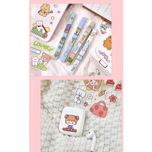 1pc Sticker Deco Tumblr handphone scrapbooking book journal diy craft sticker lucu Momo Sticker