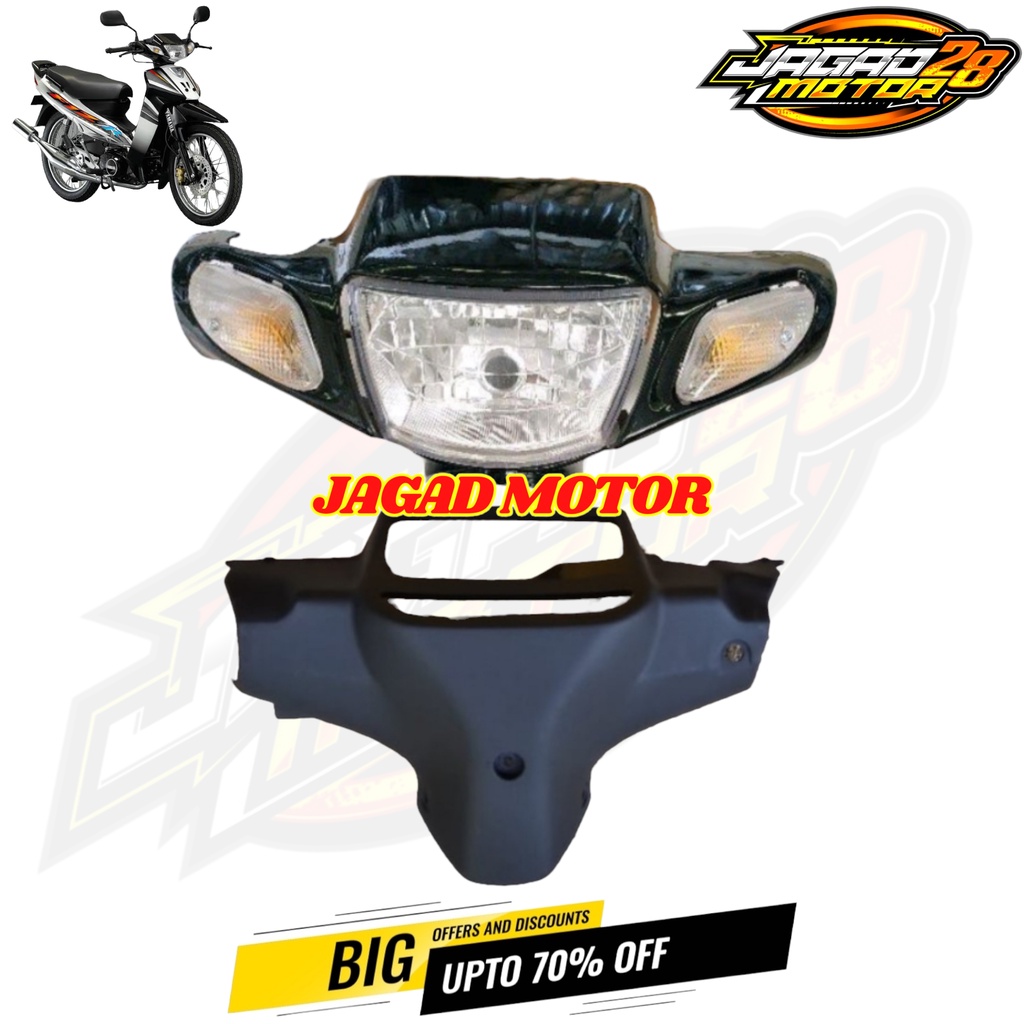 Batok Kepala Depan Belakang Yamaha Fizr Fiz R Hitam Set Lampu Depan Dan Sen / Batok Kepala Depan Belakang Yamaha Fizr Fiz R Hitam Komplit Lampu Dan Sen / Batok Kepala Depan Belakang Plus Lampu Depan Dan Sen Yamaha Fizr Fiz R Hitam