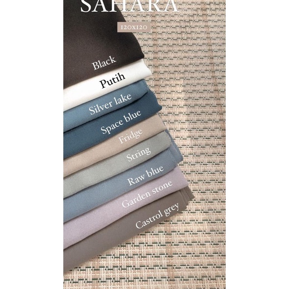 Hijab Jilbab Kerudung Segiempat Syar'i Polos Voal Superfine Tepi Jahit - Royal Blue