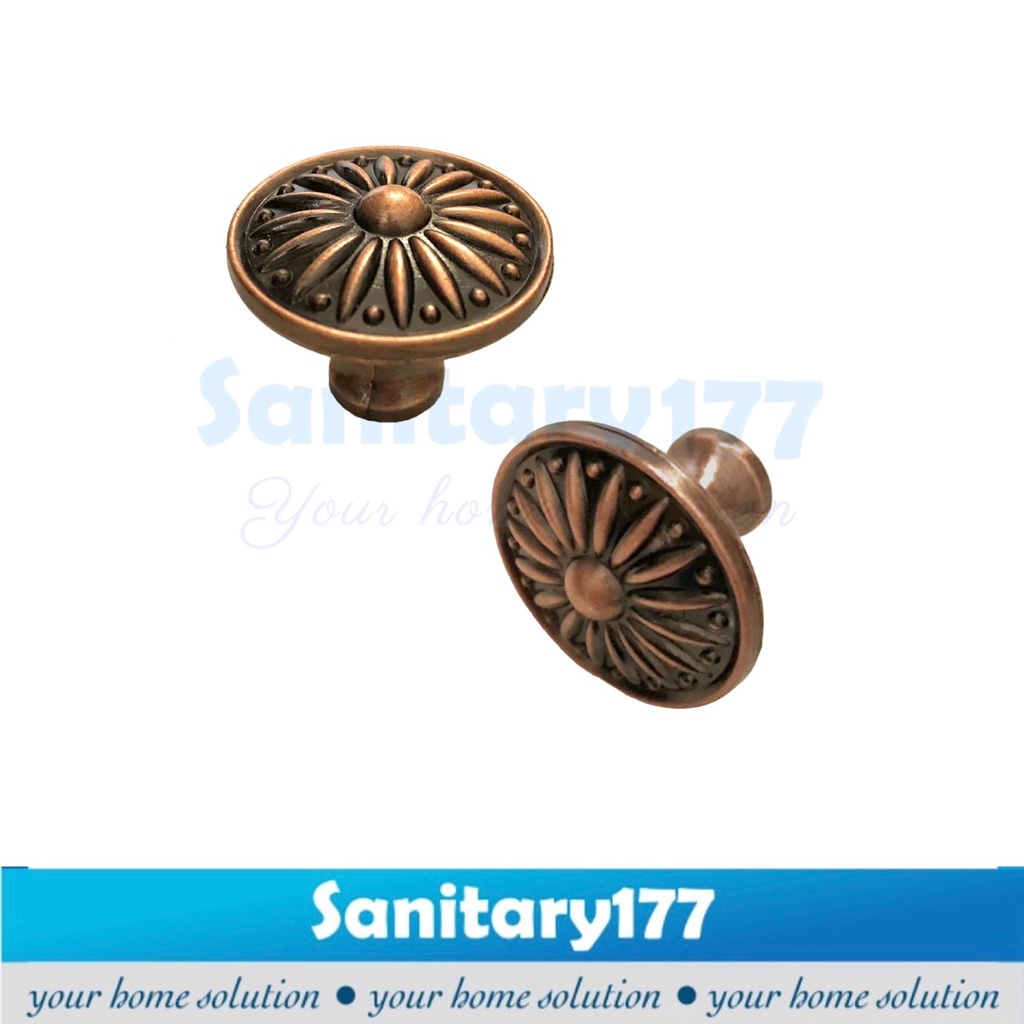 Tarikan Laci bulat 750- handle pegangan lemari pintu kitchen set furniture gagang knop knob murah antik rosegold hitam putih antique