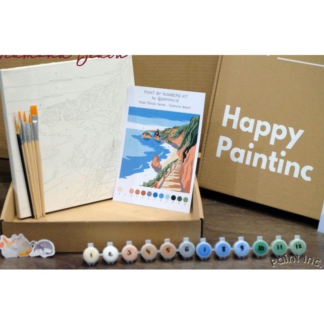 

Paint by Numbers Kit: Nusa Penida Series - Diamond Beach | PaintIncID - TANPA KUAS