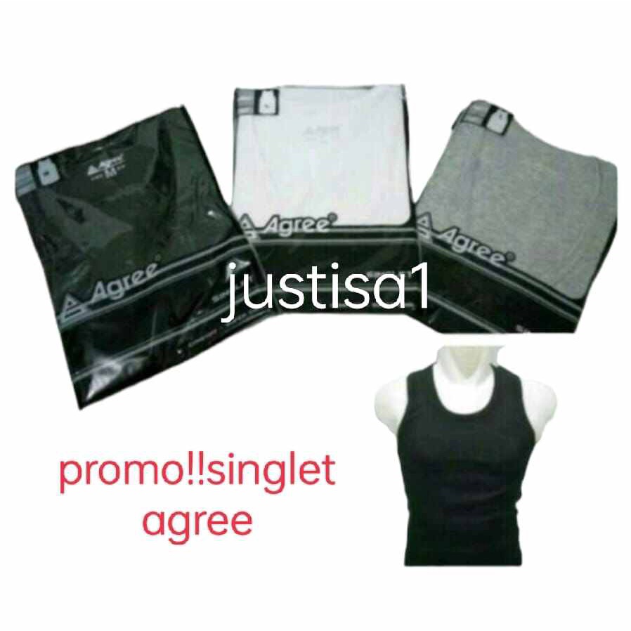 AG..PROMO SINGLET PRIA AGREE TERMURAH 1 PCS SINGLET AGREE SPORT SUPER COOL KUTANG PRIA KUTANG LAKI LAKI KAOS OBLONG KAOS SINGLET TENGTOP PRIA