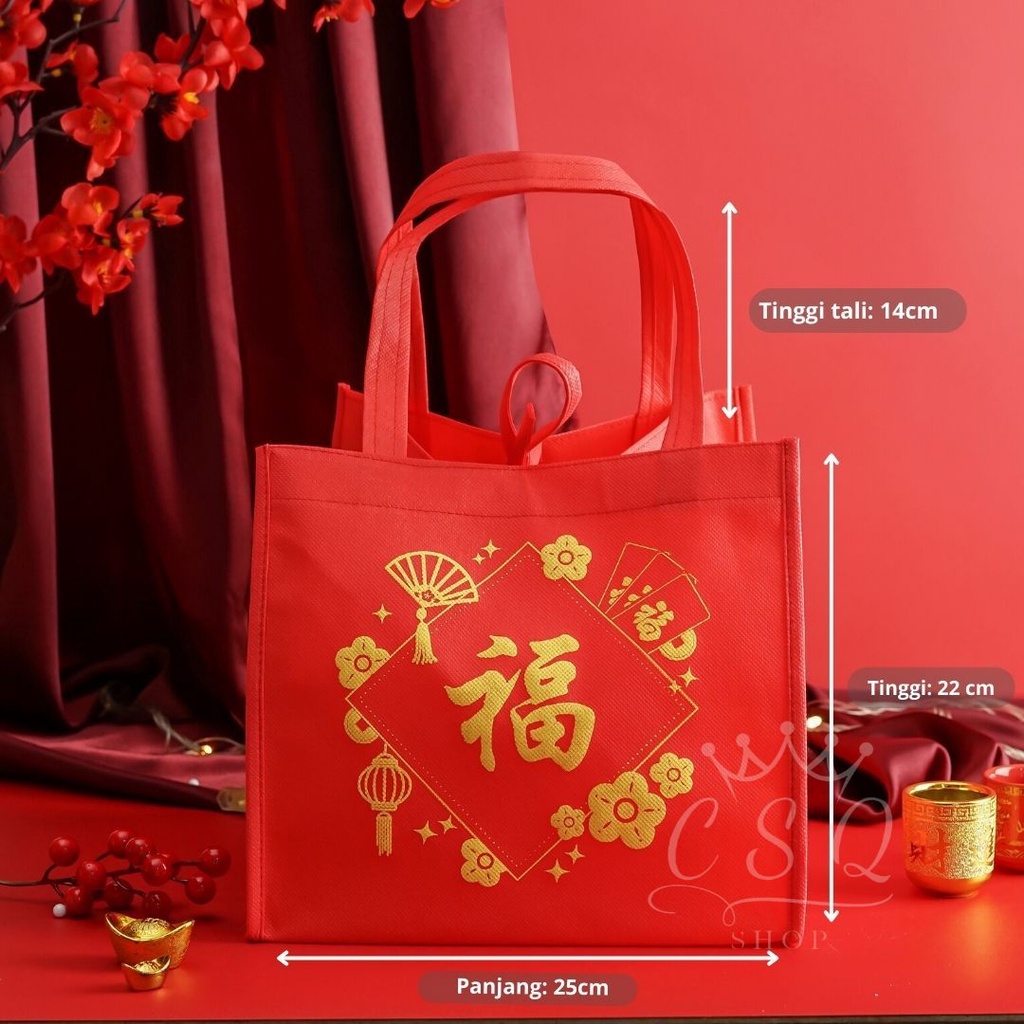 

Tas Furing Hampers | Goodie Bag Sincia Spunbond | Bingkisan Kue Lapis Cny | Sincia Tas