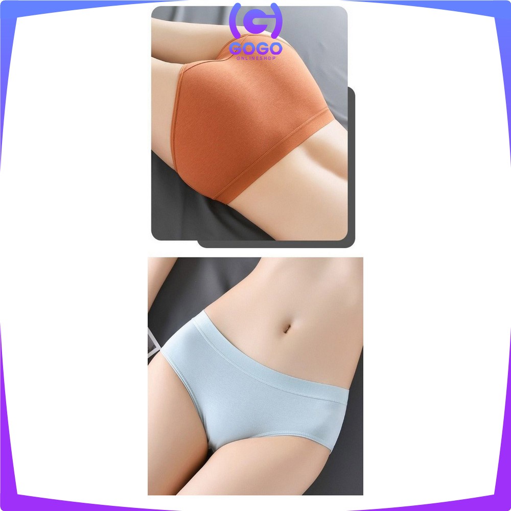 GOGO-P62 Celana Dalam Wanita Katun Polos CD Cewek Sexy /  Pakaian Dalam Wanita / Anderwear Kolor Wanita Dewasa