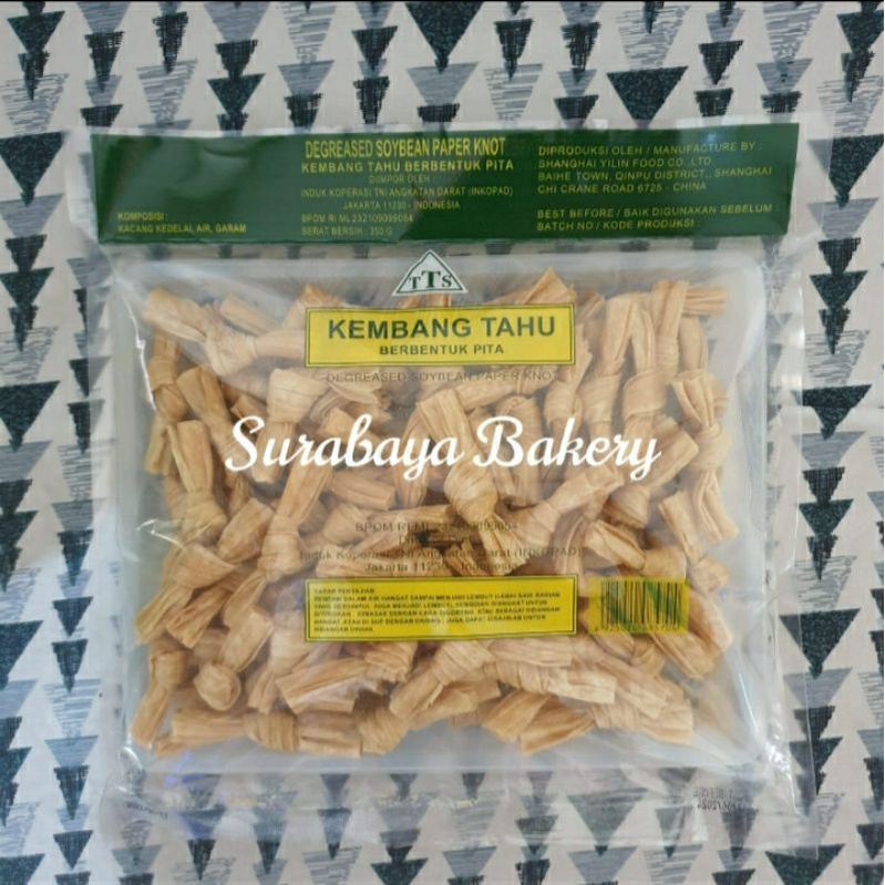 

Kembang Tahu Pita TTS/Degreased Soybean Paper Knot TTS 350Gr