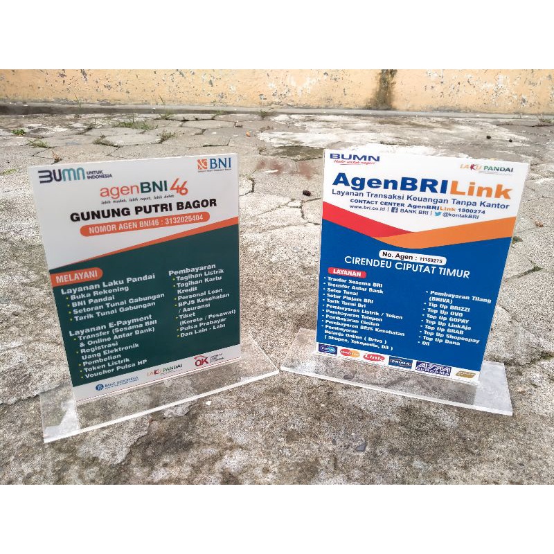 

PAPAN AKRILIK INFO AKRILIK AGEN BNI AGEN BRILINK UKURAN 15X20