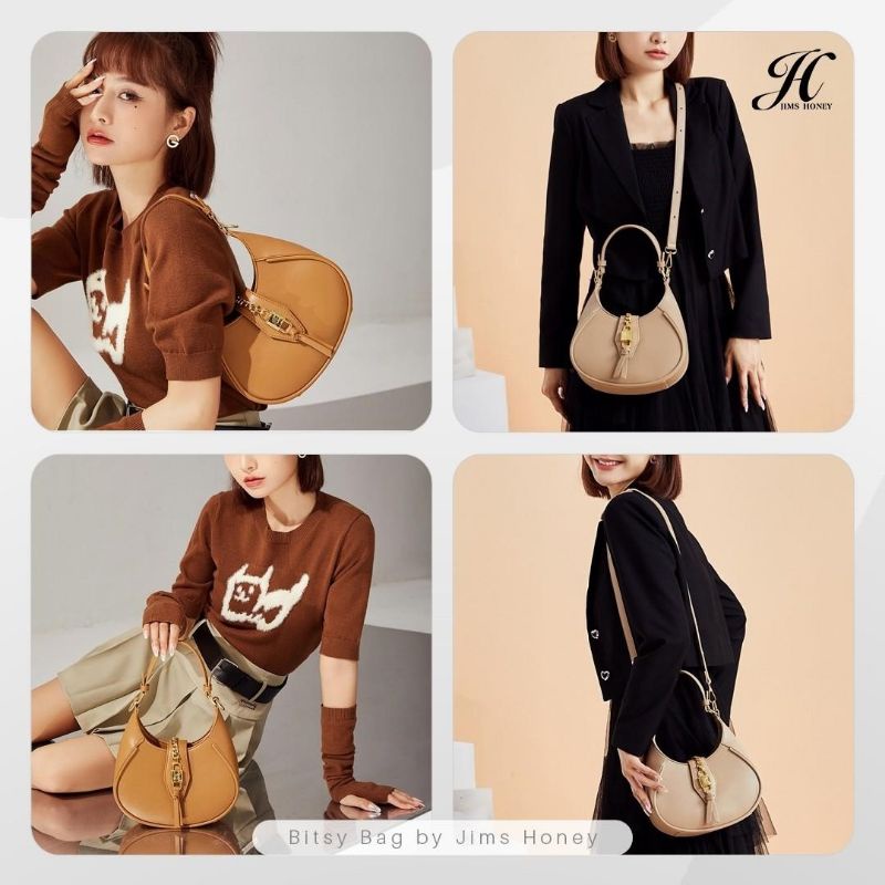 BITSY BAG JIMS HONEY ORI TAS BAHU SELEMPANG WANITA IMPOR FASHION CEWEK KOREA SLING HAND UNIK MURAH