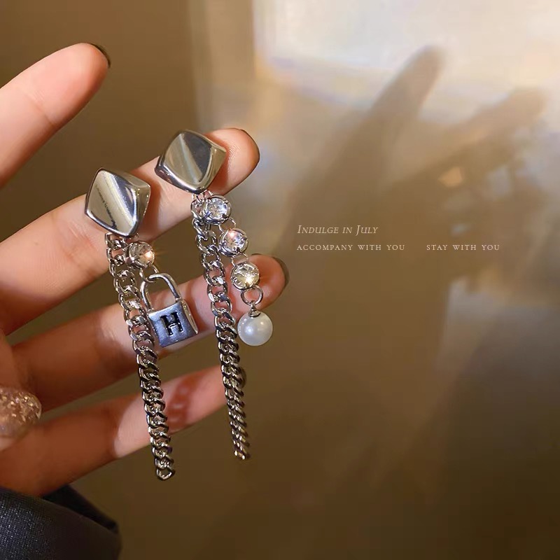 Anting Rumbai Bahan 925 Silver Needle Gaya Korea Untuk Wanita