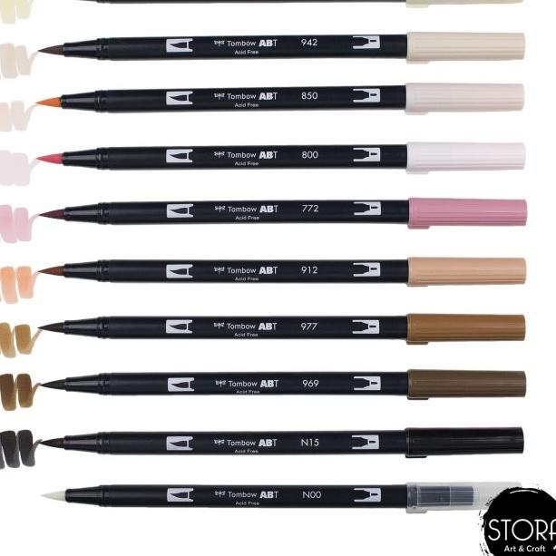 

Tombow Dual Brush Pen Set 10 - Potrait Palette