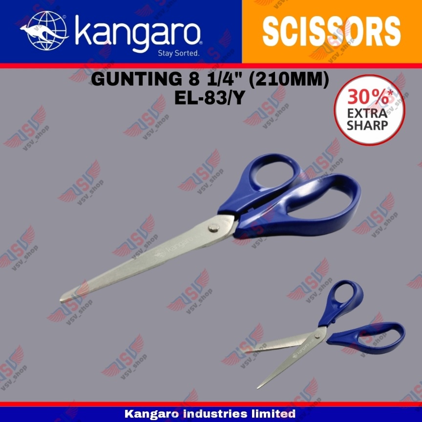 Gunting kain/ Gunting kertas / Gunting Stainless Steel 210mm Scissors