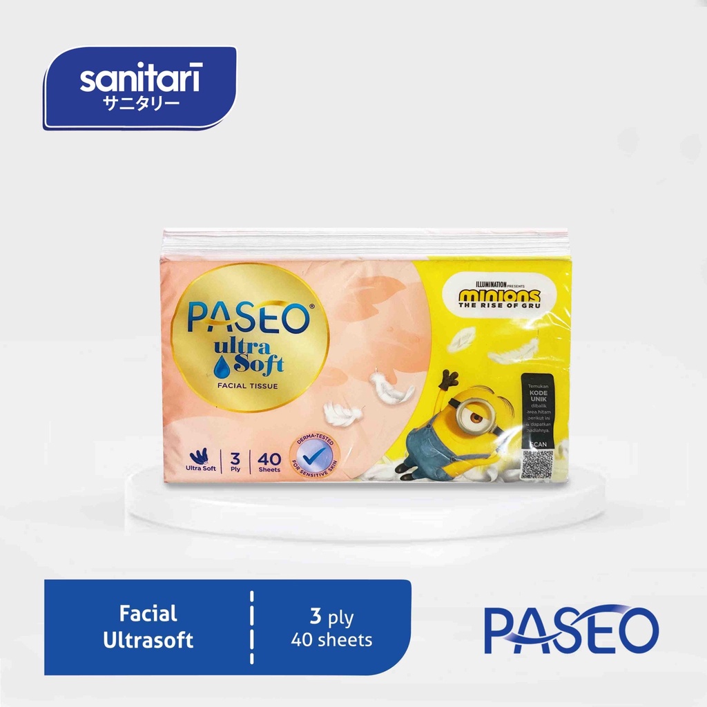 Tissue Paseo Ultra Soft Travel Pack isi 40s Tissu Paseo Travel Pack UltraSoft 40s Tisu Paseo Facial 