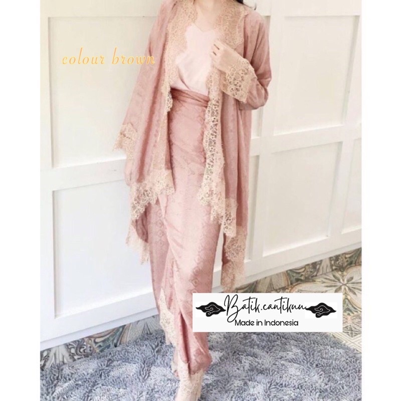 setelan outer lilit lace viraaall