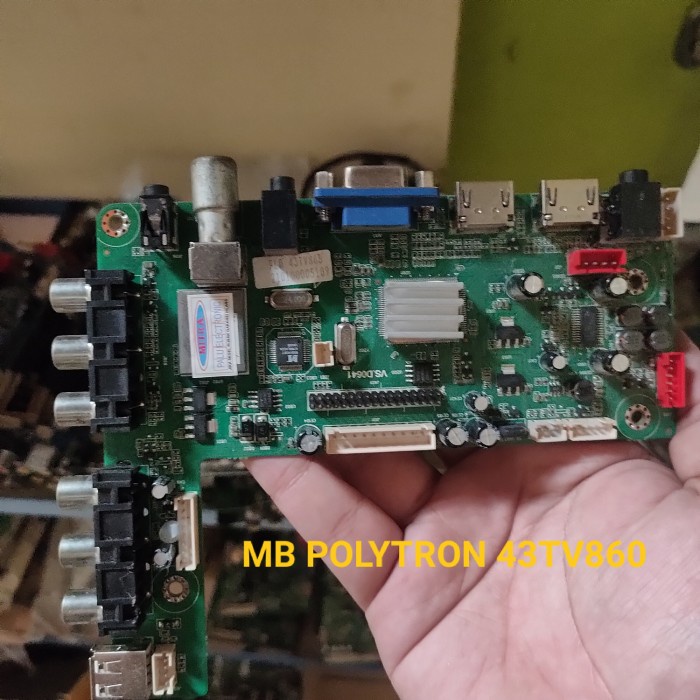 MB - MOTHERBOARD - MAINBOARD - MESIN TV POLYTRON 43TV865