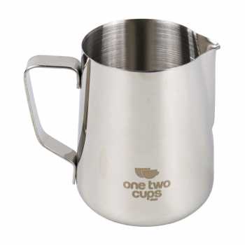 GS7i One Two Cups Gelas Milk Jug Kopi Espresso Latte Art Stainless Steel 900 Ml J068 Silver Ori-YA