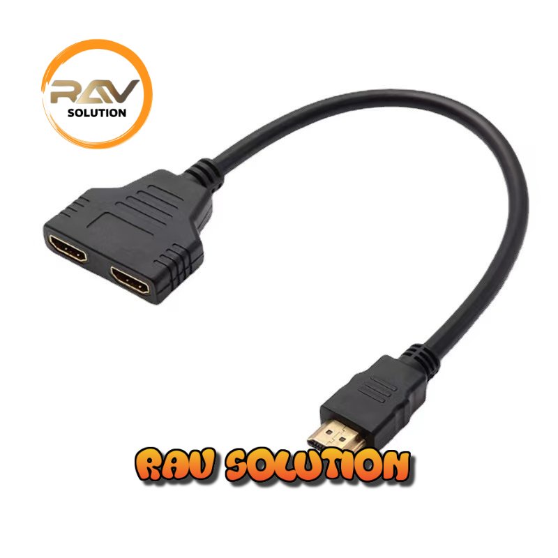 HDMI SPLITTER 2 PORT TANPA POWER / 1 INPUT KE 2 OUTPUT