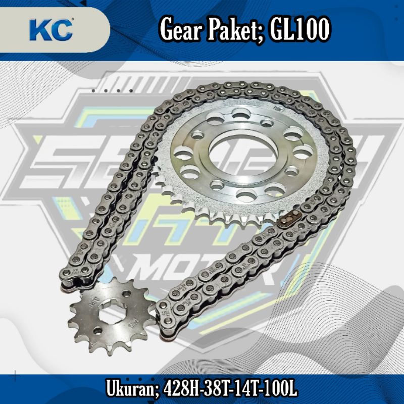 KC GEAR PAKET GL100/GL 100 (428H-38T-14T-100)