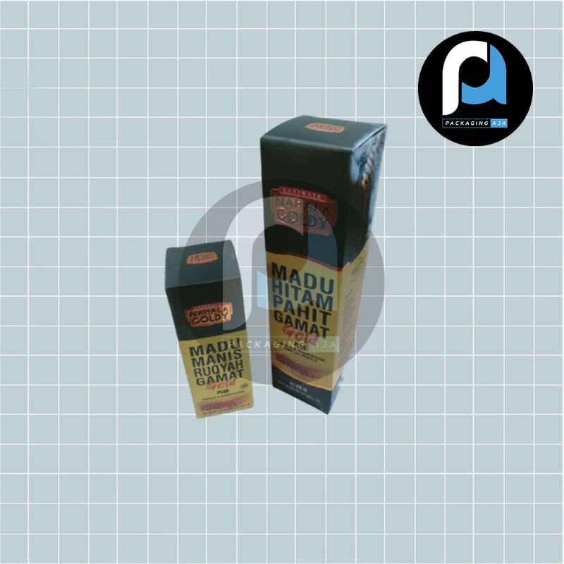 

DUS DUPLEX UNTUK DUS MADU HITAM PAHIT UKURAN 60 x 60 x 225 MM TERMURAH BISA CUSTOM