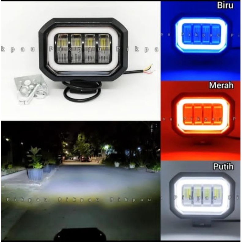 Lampu Tembak Sorot Led 6D 4 Mata Lensa Lampu Depan Daymaker Kotak Cwl Cree Kualitas Terbaik