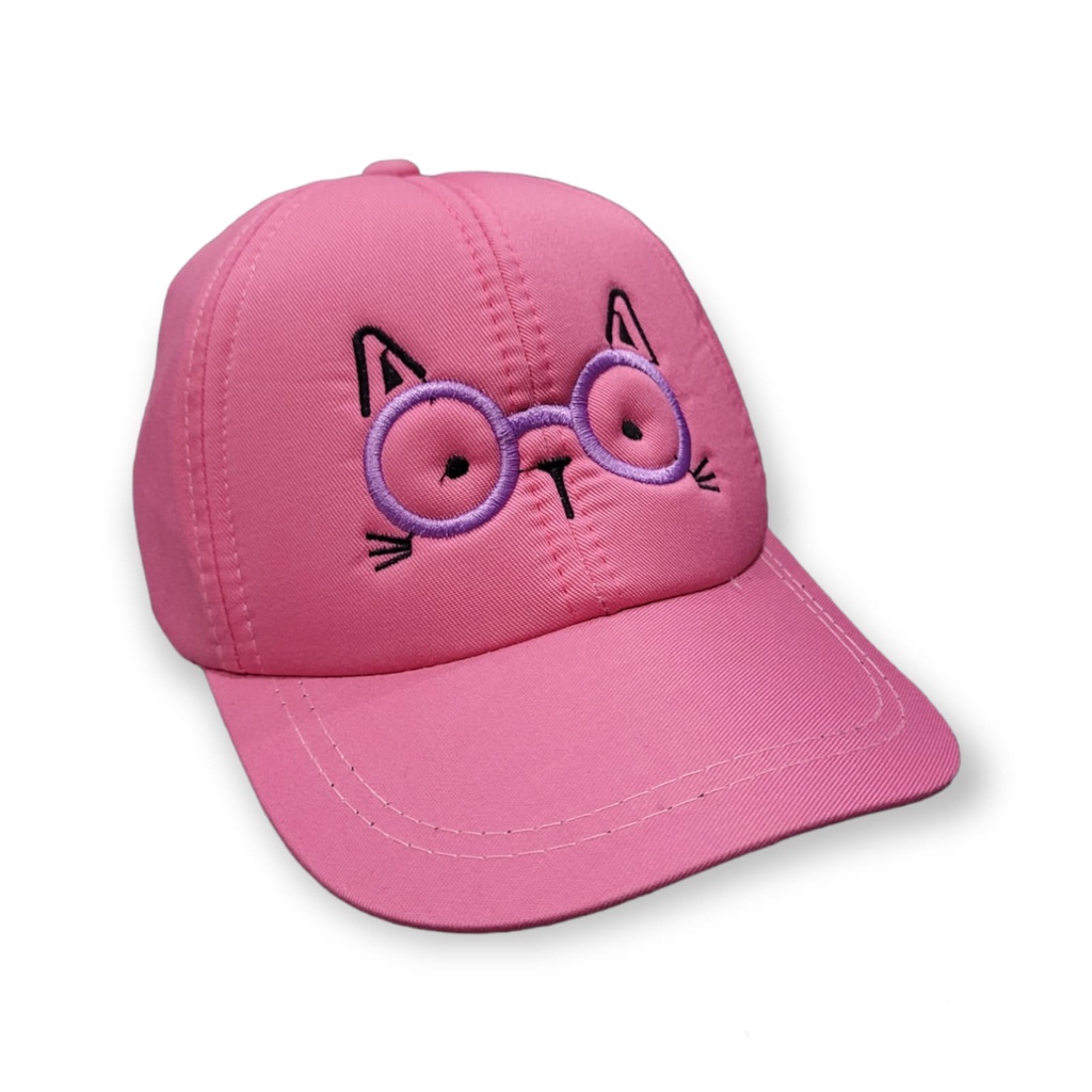 TOPI ANAK Bordir Kacamata Kucing / TOPI ANAK BORDIR KACAMATA