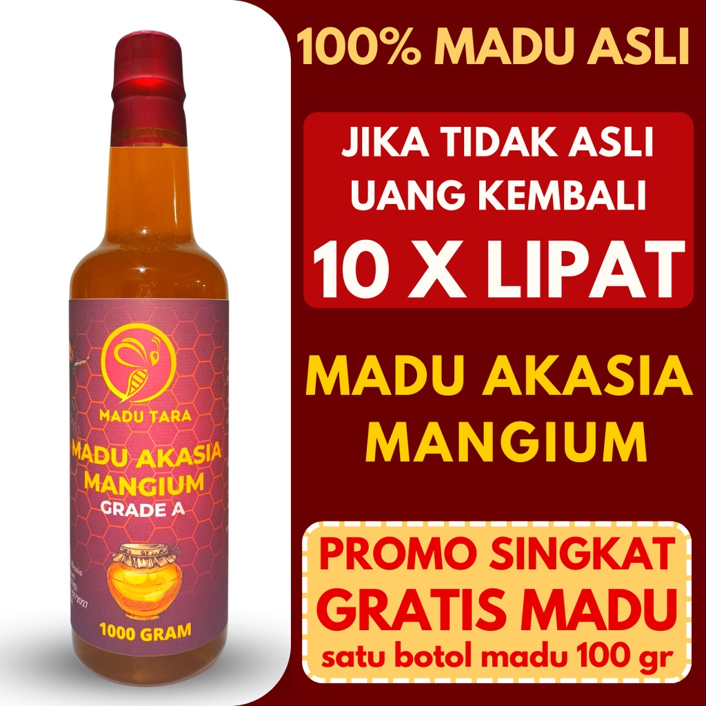 

MADU NEKTAR AKASIA MANGIUM 100% ASLI MENTAH MURNI RAW HONEY MADU TARA