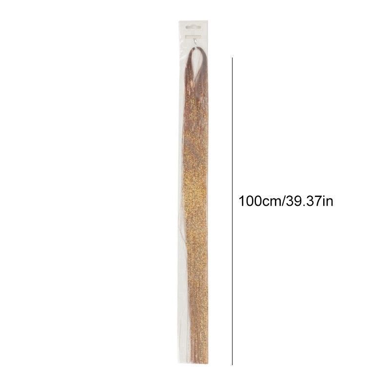 Termurah Aksesoris Rambut Palsu Holographic Sparkle Hair Tinsel Glitter Extensions Highlight