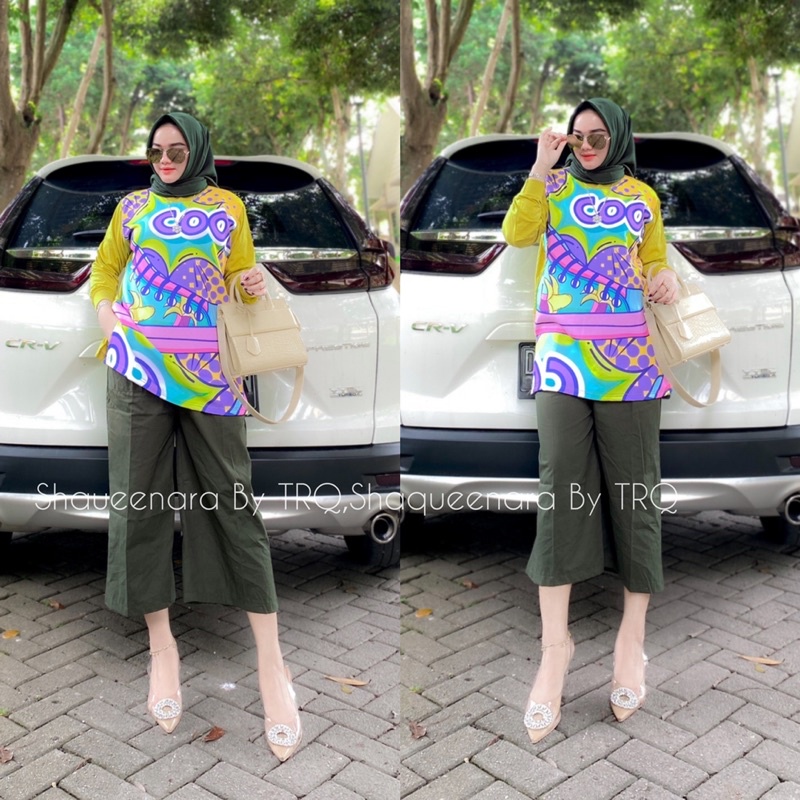 Set celana culot Printing Shaqueenara By trq