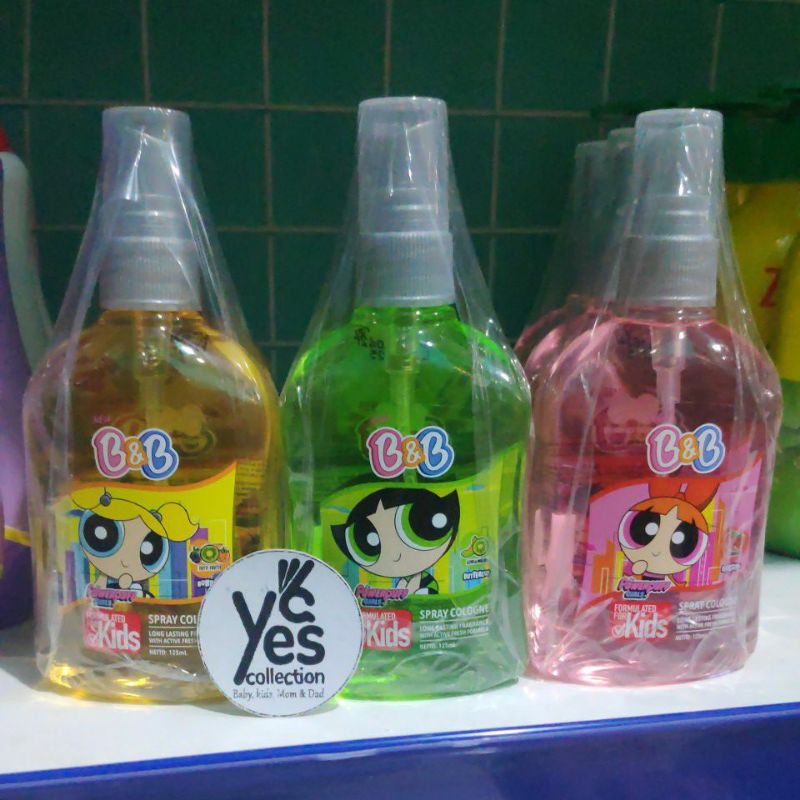 B&amp;B Kids Spray Cologne 125ml Parfum anak Buah Buttercup Blossom Aroma Rasberry Tutti Frutti Fruity