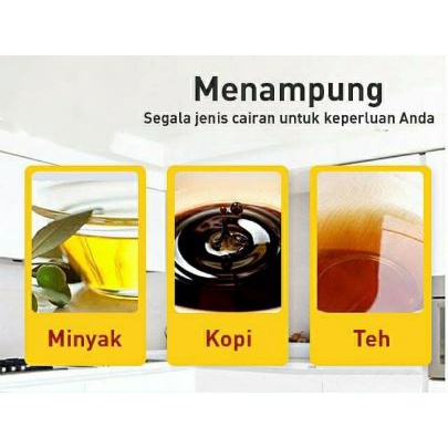 Tempat Penyimpanan / Botol Kaca Minyak Goreng / Botol Kaca Tempat Minyak / Saus / Kecap Serbaguna 630ml [MF]