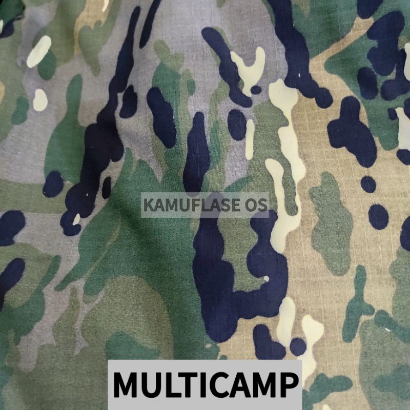 Bahan kain loreng Multicamp ripstop SR
