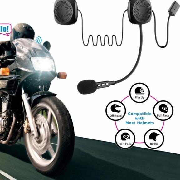 Headset Bluetooth Helm Motor T2 - Bluetooth 5.0 Motorcycle Helmet