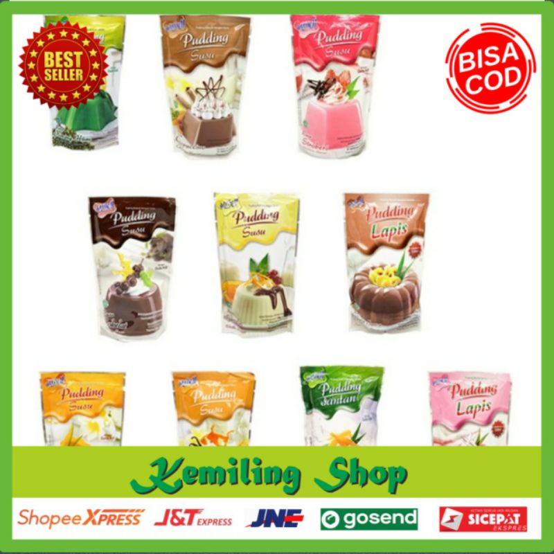 NUTRIJEL PUDING SUSU SANTAN 145 GRAM BERBAGAI ANEKA RASA