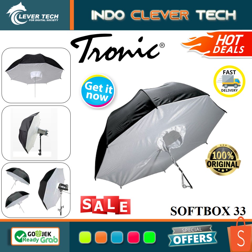 Reflective Umbrella Softbox 33&quot; / Payung Softbox 33&quot;