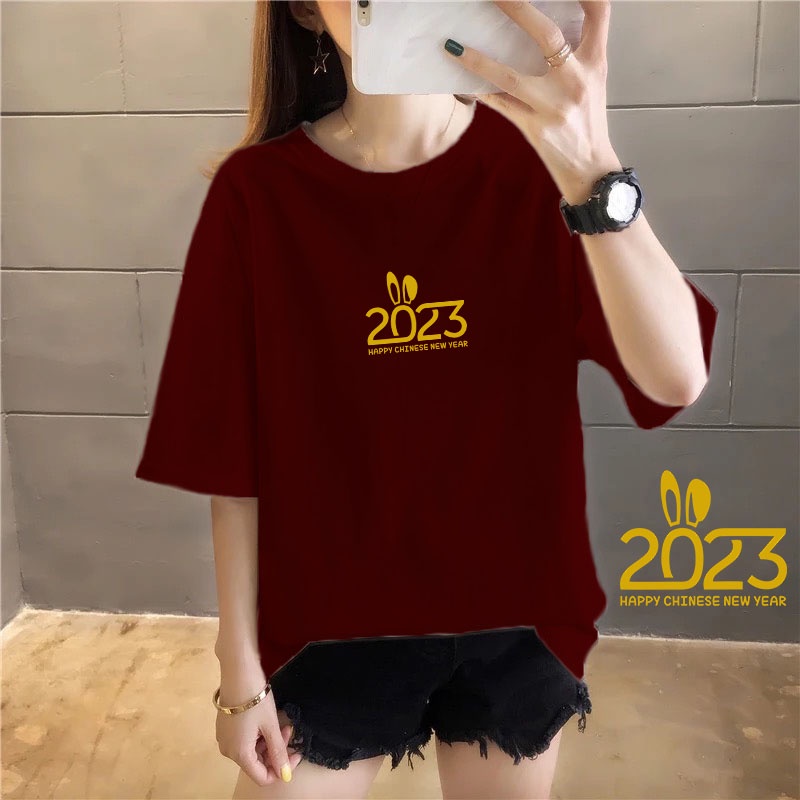 YOURSTYLE1119 - KAOS 2023 CNY KAOS IMLEK KEKINIAN TERLARIS KEREN UNISEX OVERSIZE