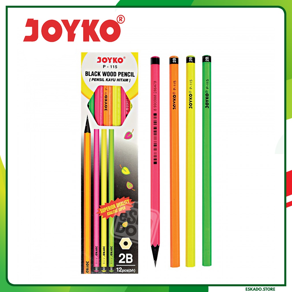 Pensil Joyko P-115 2B Color Mix