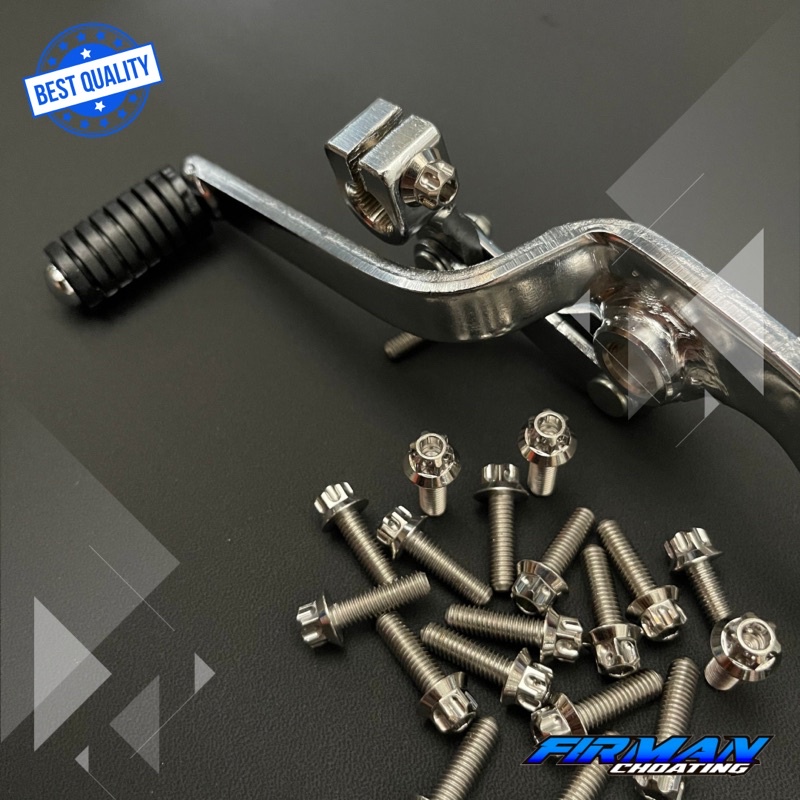 PROBOLT BAUT PERSENELING RX KING RXS YT115 DRAT 10 2CM 1 KUNCI &amp; 2 KUNCI (Harga 1 Biji)