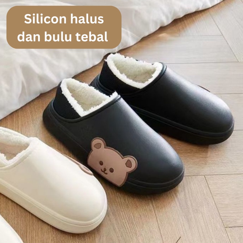 Dejavu Sandal Flat Sendal Sepatu Wanita Flip Flop Jelly Shoes Anti Air Sepatu Karet Slop HSN301