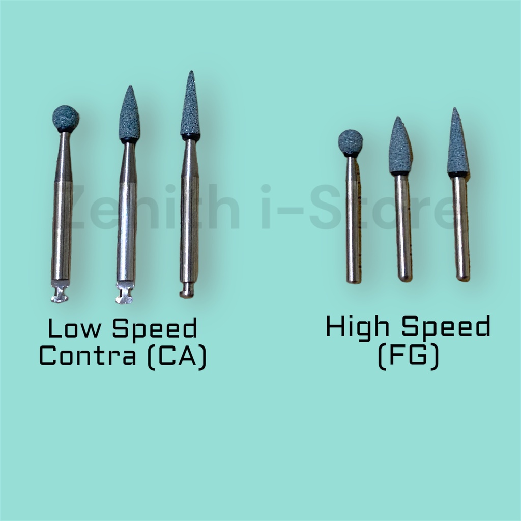 Bur Stone Arkansas Green Hijau High Speed / Low Speed Contra