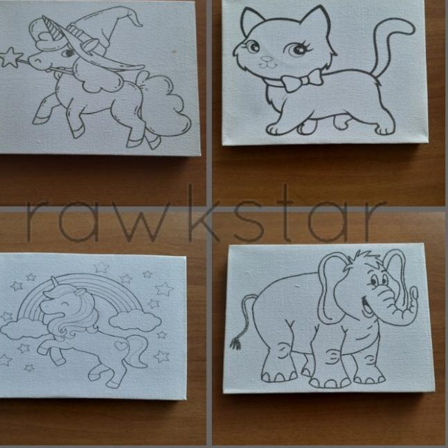 

Paket C Lukis Kanvas Gambar Painting for Kids Art