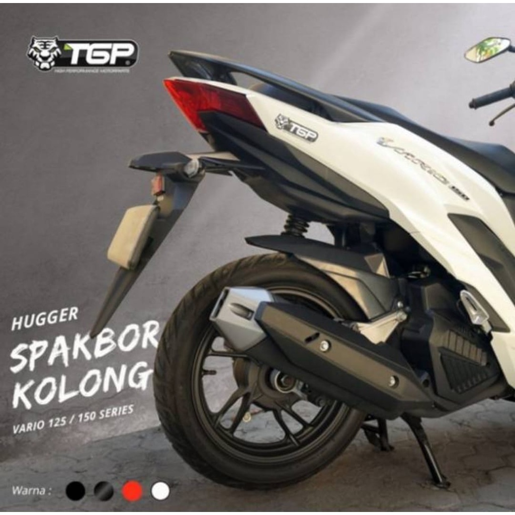 Spakbor Kolong Hugger Tgp Honda Vario 125/150 Old Fi And New Full Black