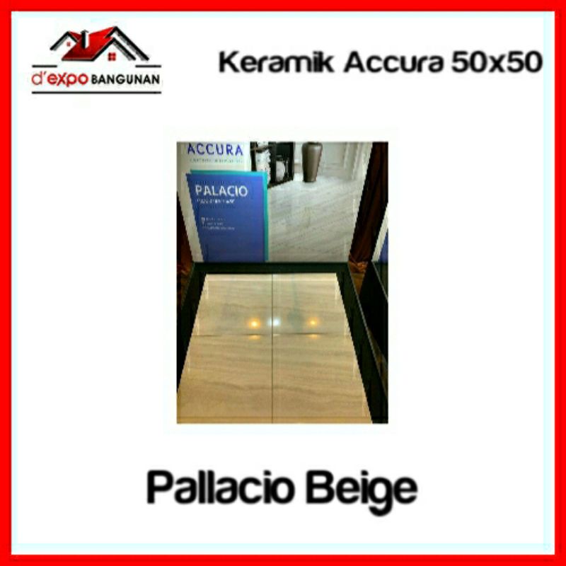 Keramik Lantai Accura Palacio Beige 50x50