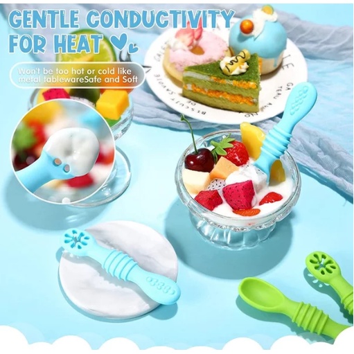 LABABY SILICONE SPOON Sendok Makan Bayi Silikon