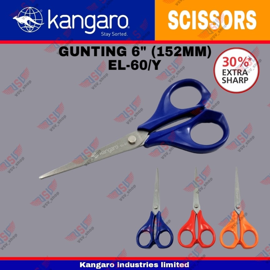 Gunting kain / Gunting kertas / Gunting Stainless Steel 152mm Scissors