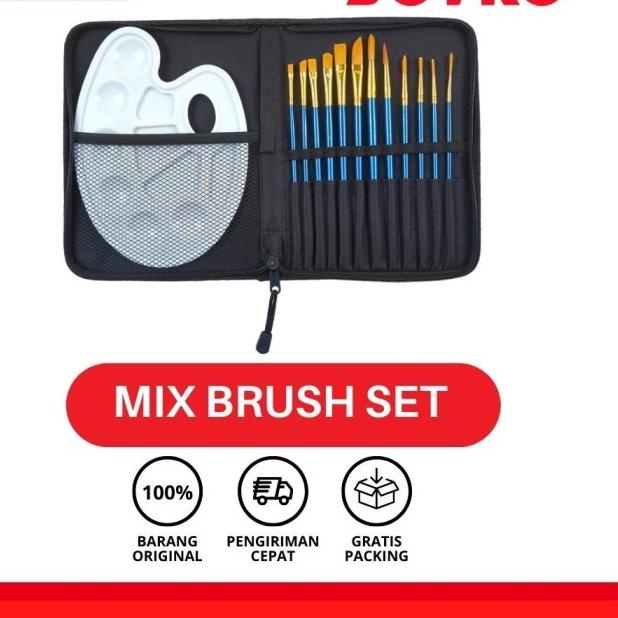 

Art Brush Set Alat Lukis Kuas Cat Air Minyak Acrylic Joyko BRS-7