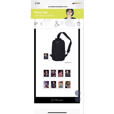 READY STOCK Yesung SS9 Super Show 9 1st MD- Sling Bag Super Junior (pc /polaroid /photocard)